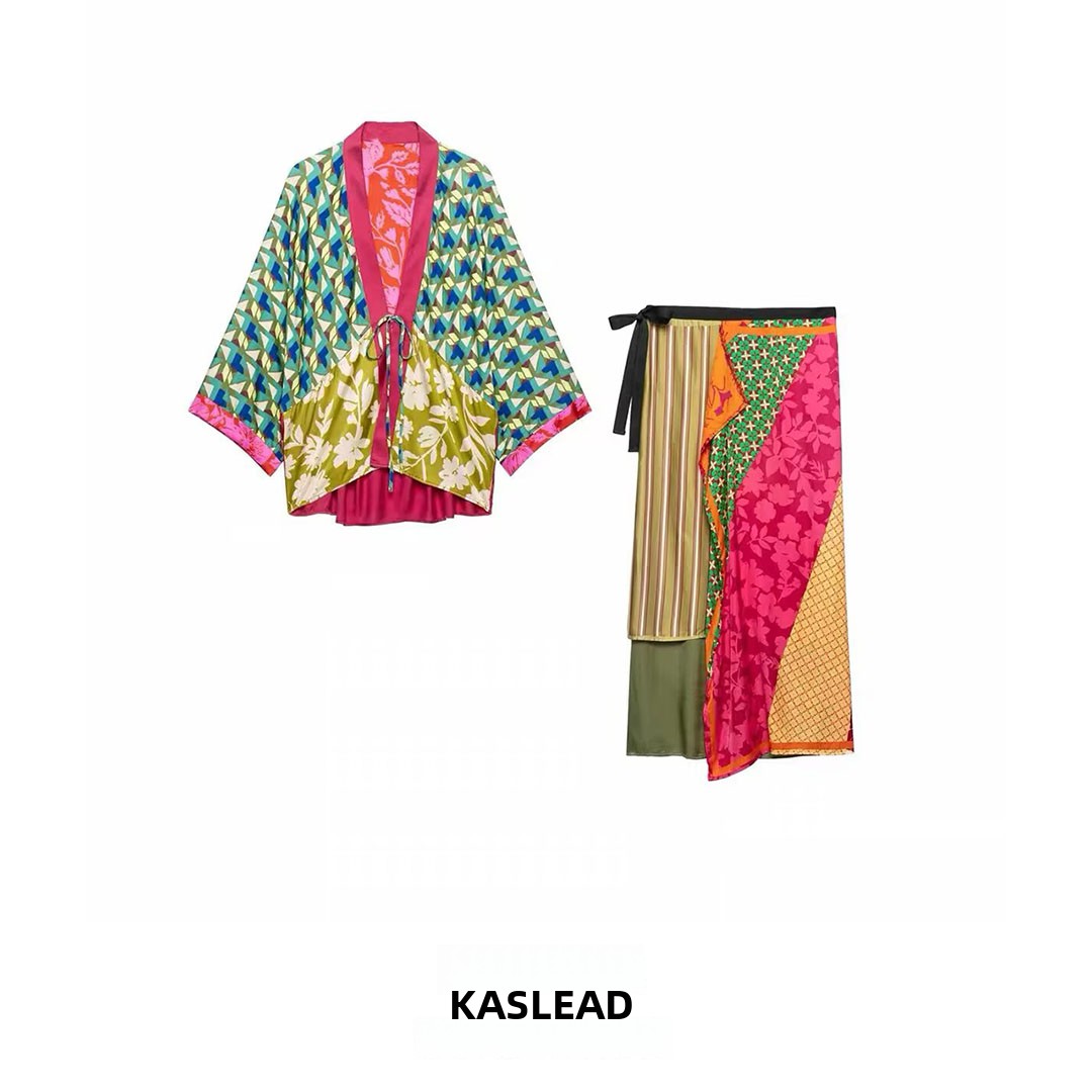 KASLEAD Koleksi Musim Panas, S - Midi Skirt Floral ulasan dan harga
