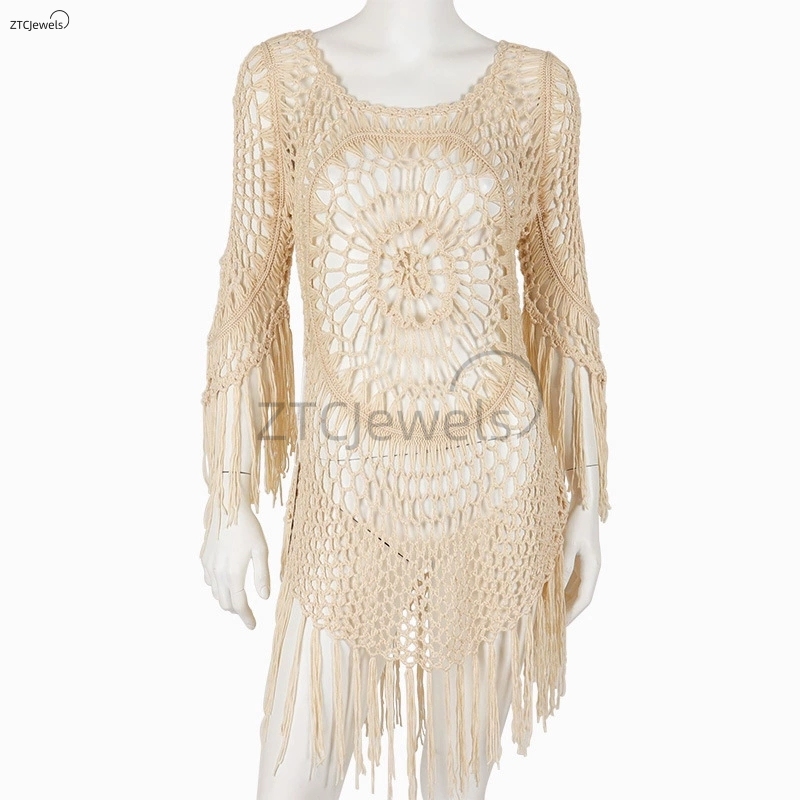 Penutup Bikini Rajutan Musim P - Cover Up Kaftan ulasan dan harga