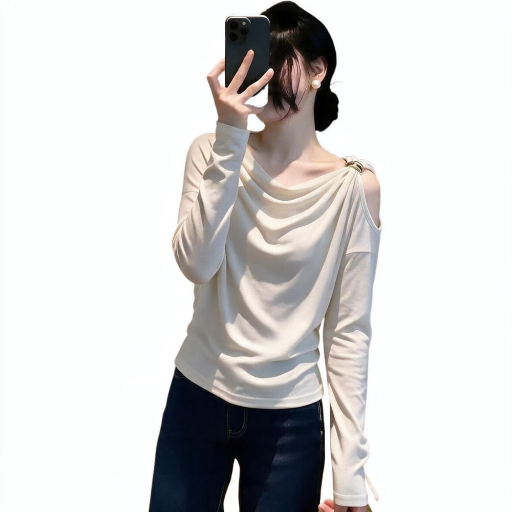 Atasan Lengan Panjang yang Mem - Blouse Off Shoulder ulasan dan harga